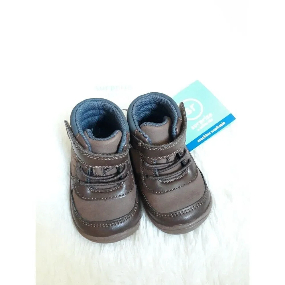 Surprize By Stride Rite Infant "No Tie" Boots Size 3 (Machine washable) - NEW!!! - Picture 8 of 8
